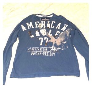 Blue long sleeve American Eagle T-shirt
